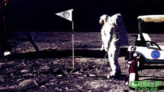 月球上竟然也有高尔夫球？