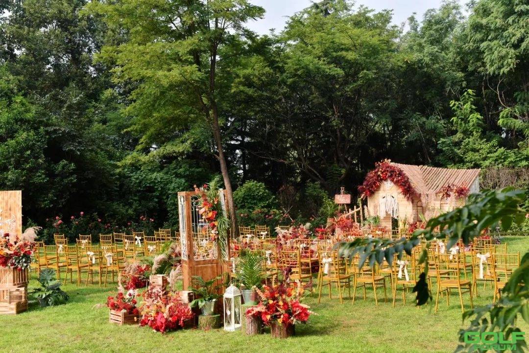 金沙湖畔，唯美浪漫的森林系草坪婚礼