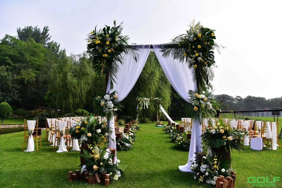 温馨浪漫的草坪婚礼可以这么美!