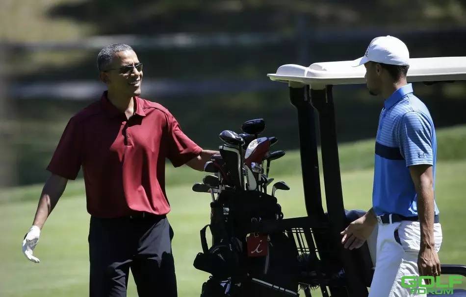【分享】高大上！库里与奥巴马打高尔夫，总统为MVP开球车。 ...