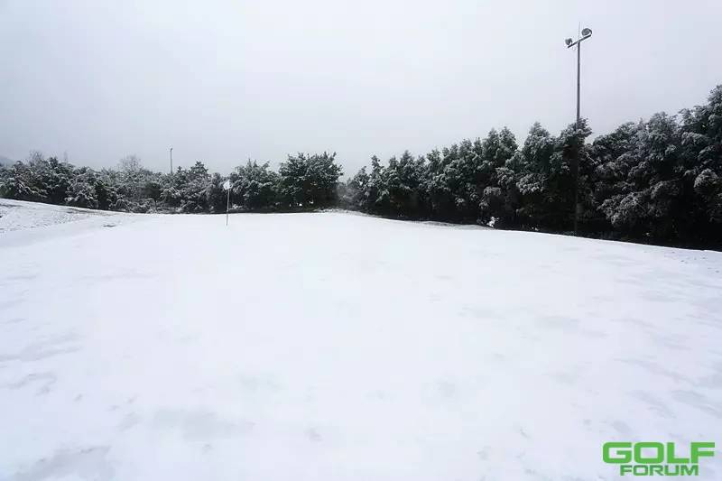 因重庆大雪，保利高尔夫给广大球友放假一天赏雪~