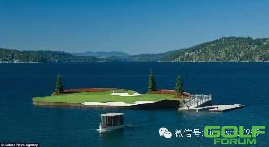 [图赏]美极了！全球唯一漂浮高尔夫球场！