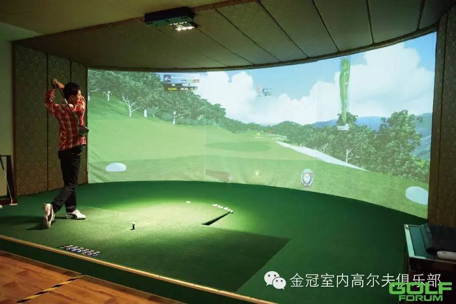 在室内高尔夫模拟上，如何应对沙坑？