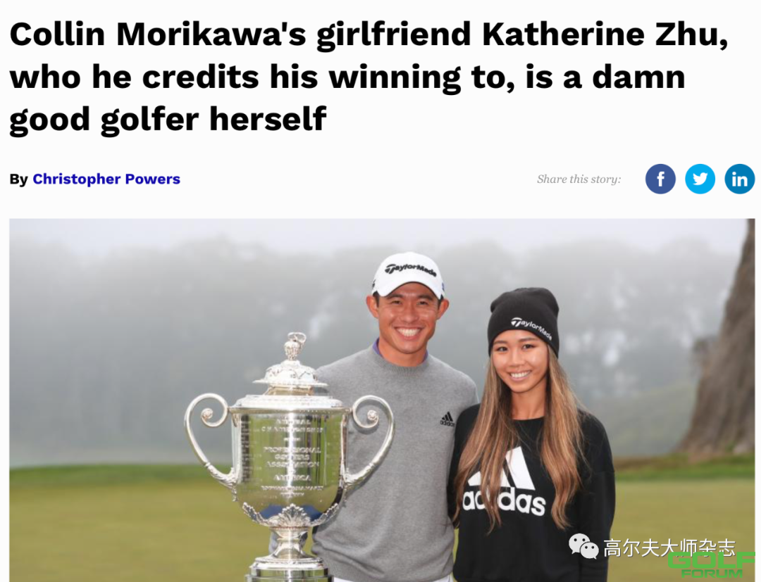 PGA锦标赛冠军科林·森川:我的胜利要感谢这个中国女孩 ...