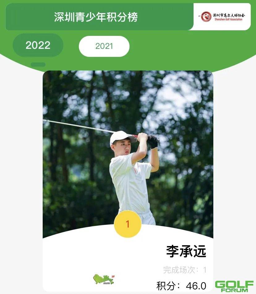 暑期归来，深圳青少年高尔夫排行榜吹响集结号