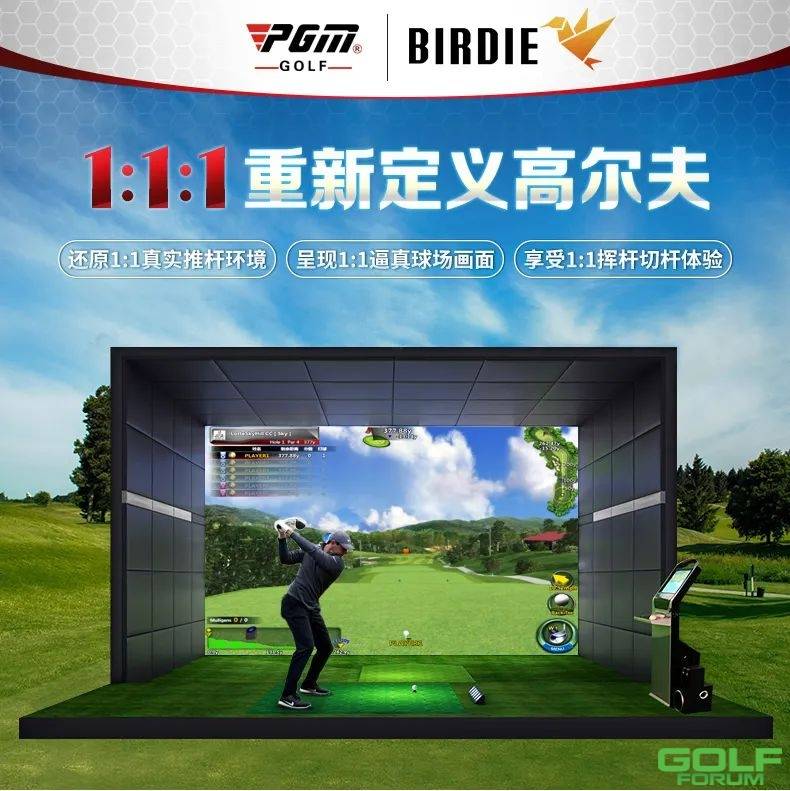 PGM红外线室内高尔夫模拟器3D游戏家庭娱乐设备